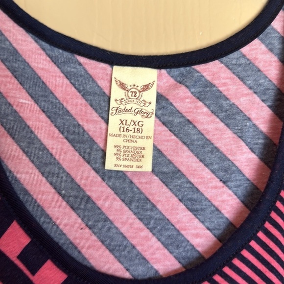 Pink and Black Striped Maxi Dress - Picture 2 of 3